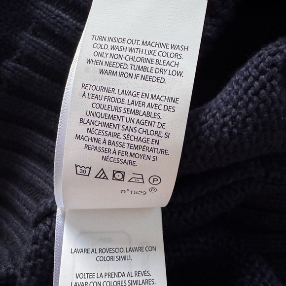 NWT Polo Ralph Lauren Unisex The Iconic Flag Sweater Navy Fall American Size M - Picture 7 of 7